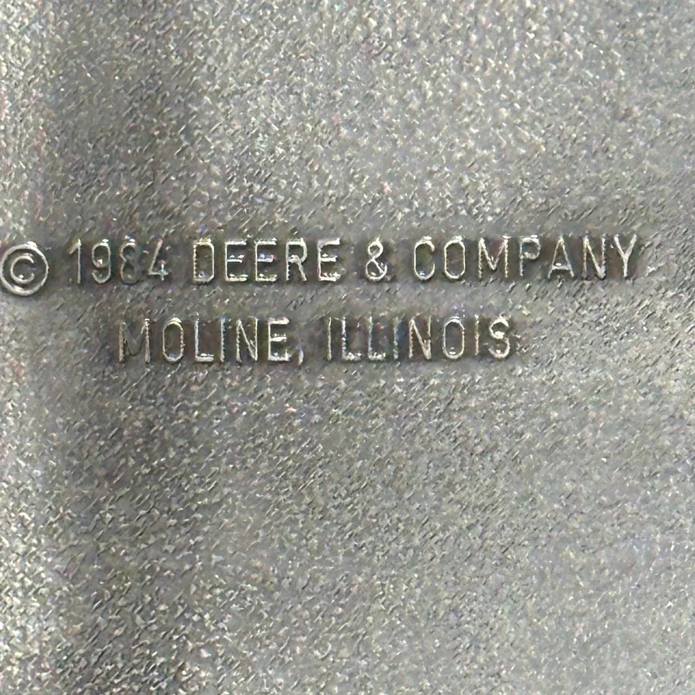 Vintage 1985 John Deere TITAN II Combine Farm Agriculture Belt Buckle Pewter